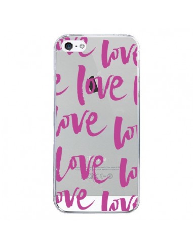 Coque iPhone 5/5S et SE Love Love Love Amour Transparente - Dricia Do