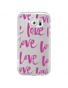 Coque Love Love Love Amour Transparente pour Samsung...