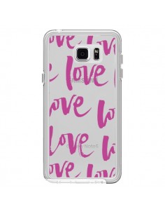 Coque Love Love Love Amour Transparente pour Samsung...