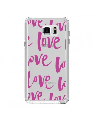 Coque Love Love Love Amour Transparente pour Samsung Galaxy Note 5 - Dricia Do