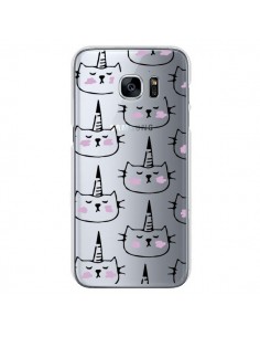 Coque Licorne Unicorn Dessin Transparente pour Samsung...