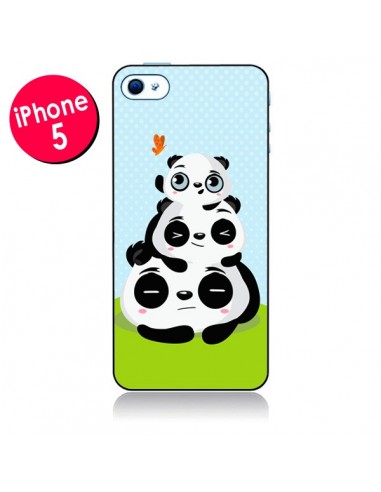 Coque Panda Famille pour iPhone 5 - Maria Jose Da Luz
