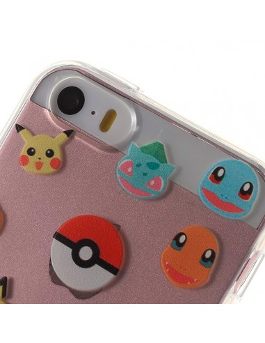 Coque iPhone 5/5S et SE Tête de Pokemons...