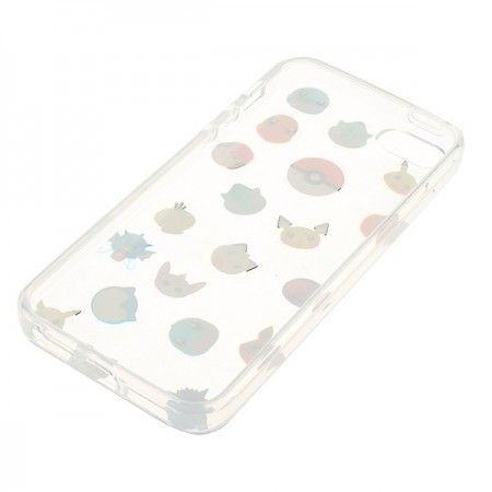 Coque iPhone 5/5S et SE Tête de Pokemons Pokeball Transparente en silicone semi-rigide TPU