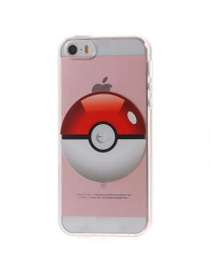 Coque iPhone 5/5S et SE Pokeball Pokemon Transparente en...