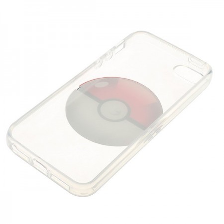Coque iPhone 5/5S et SE Pokeball Pokemon Transparente en silicone semi-rigide TPU