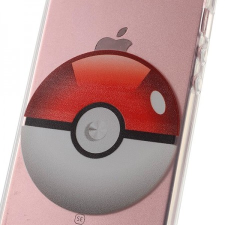 Coque iPhone 5/5S et SE Pokeball Pokemon Transparente en silicone semi-rigide TPU