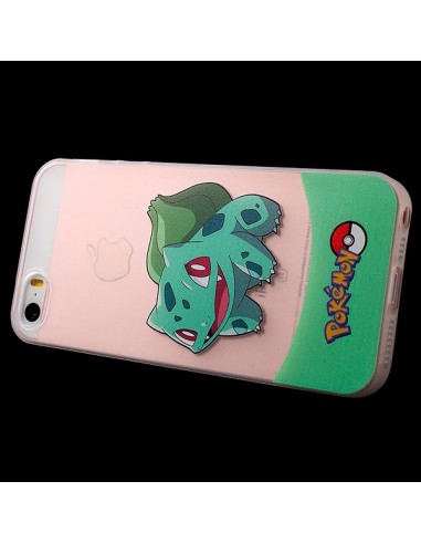 Coque iPhone 5/5S et SE Bulbizarre Vert Pokemon...