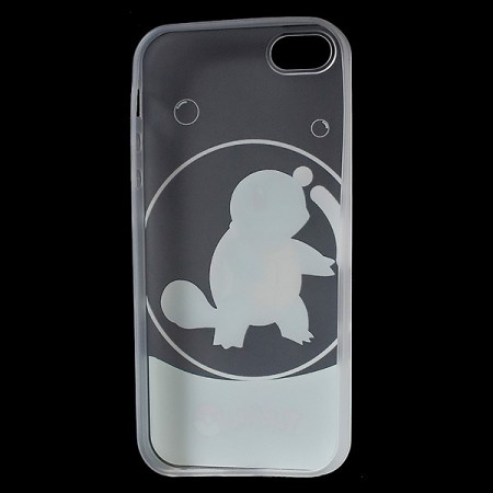 Coque iPhone 5/5S et SE Carapuce Bleu Pokemon Transparente en silicone semi-rigide TPU