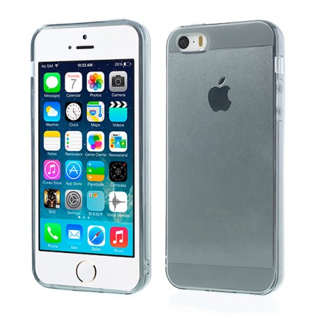 Coque Transparente en Silicone pour iPhone 5 et 5S