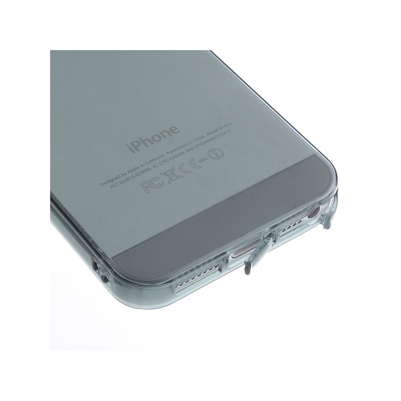 Coque Transparente en Silicone pour iPhone 5 et 5S