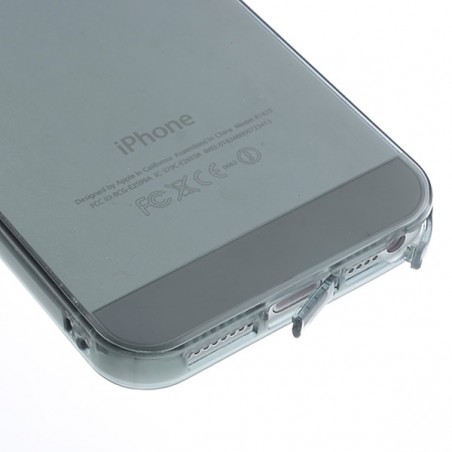 Coque Transparente en Silicone pour iPhone 5 et 5S