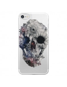 Coque iPhone 7/8 et SE 2020 Floral Skull Tête de Mort...