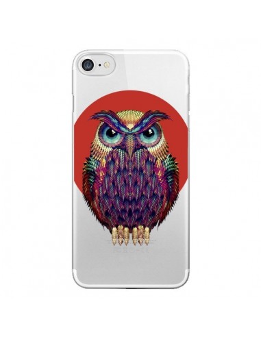 Coque iPhone 7/8 et SE 2020 Chouette Hibou Owl Transparente - Ali Gulec