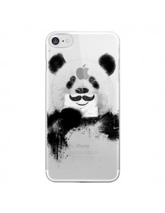 Coque iPhone 7/8 et SE 2020 Funny Panda Moustache...