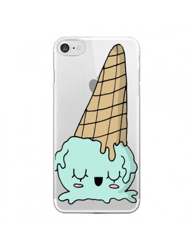 Coque iPhone 7/8 et SE 2020 Ice Cream Glace Summer Ete Renverse Transparente - Claudia Ramos