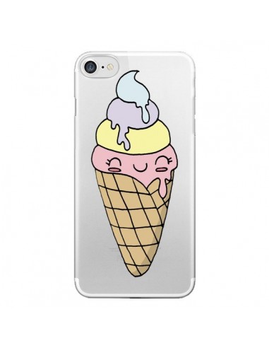 Coque iPhone 7/8 et SE 2020 Ice Cream Glace Summer Ete Parfum Transparente - Claudia Ramos