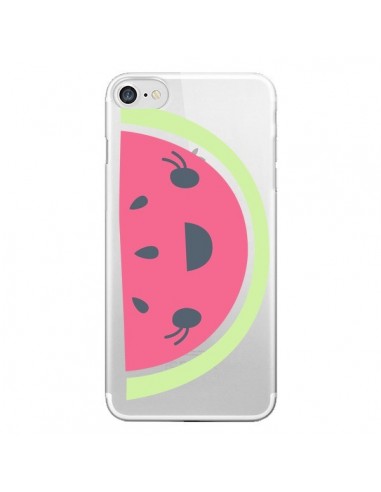 Coque iPhone 7/8 et SE 2020 Pasteque Watermelon Fruit Transparente - Claudia Ramos