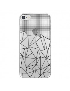 Coque iPhone 7/8 et SE 2020 Lignes Grille Grid Abstract...