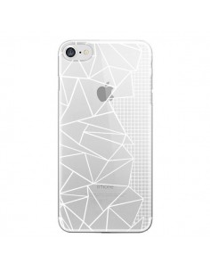 Coque iPhone 7/8 et SE 2020 Lignes Grilles Side Grid...