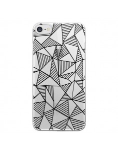 Coque iPhone 7/8 et SE 2020 Lignes Grilles Triangles Grid...