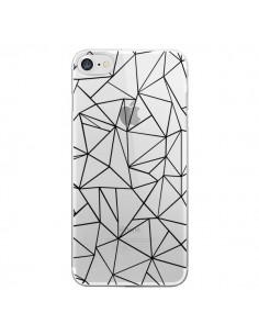 Coque iPhone 7/8 et SE 2020 Lignes Triangles Grid...