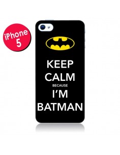 Coque Keep Calm because I'm Batman pour iPhone 5