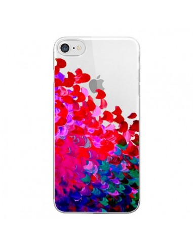 Coque iPhone 7/8 et SE 2020 Creation in Color Pink Rose Transparente - Ebi Emporium