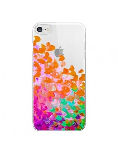 Coque iPhone 7/8 et SE 2020 Creation in Color Orange Transparente - Ebi Emporium