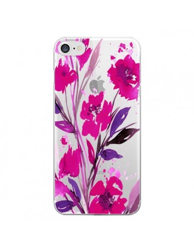 Coque iPhone 7/8 et SE 2020 Roses Fleur Flower Transparente - Ebi Emporium