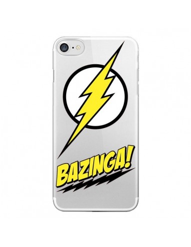 Coque iPhone 7/8 et SE 2020 Bazinga Sheldon The Big Bang Thoery Transparente - Jonathan Perez