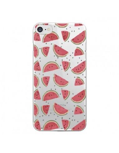 Coque iPhone 7/8 et SE 2020 Pasteques Watermelon Fruit Transparente - Dricia Do
