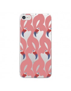 Coque iPhone 7/8 et SE 2020 Flamant Rose Flamingo...