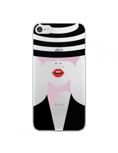 Coque iPhone 7/8 et SE 2020 Femme Chapeau Hat Lady Transparente - Dricia Do