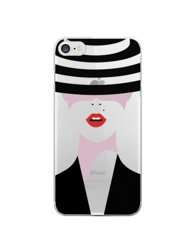 Coque iPhone 7/8 et SE 2020 Femme Chapeau Hat Lady Transparente - Dricia Do