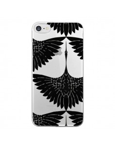 Coque iPhone 7/8 et SE 2020 Paon Faisan Transparente -...