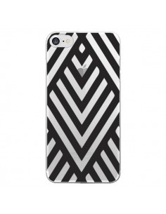 Coque iPhone 7/8 et SE 2020 Geometric Azteque Noir...
