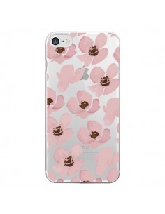 Coque iPhone 7/8 et SE 2020 Fleurs Roses Flower...