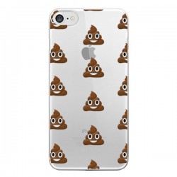 Coque iPhone 7/8 et SE 2020 Shit Poop Emoticone Emoji...