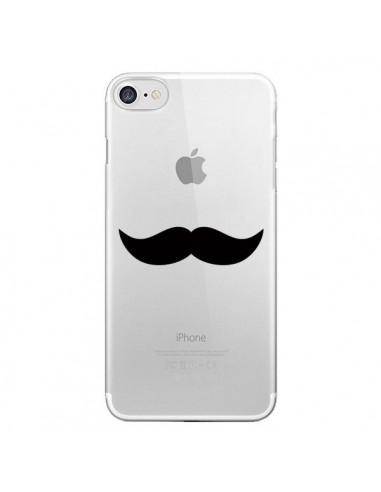 Coque iPhone 7/8 et SE 2020 Moustache Movember Transparente - Laetitia