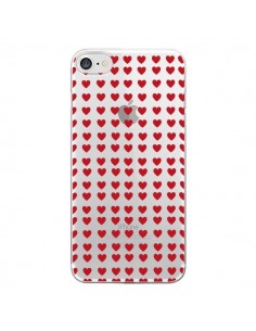 Coque iPhone 7/8 et SE 2020 Coeurs Heart Love Amour Red...