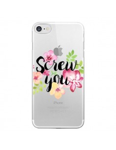 Coque iPhone 7/8 et SE 2020 Screw you Flower Fleur...