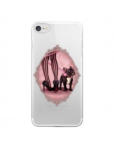Coque iPhone 7/8 et SE 2020 Lady Jambes Chien Bulldog Dog...