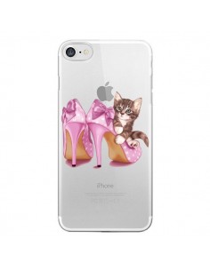 Coque iPhone 7/8 et SE 2020 Chaton Chat Kitten Chaussures...