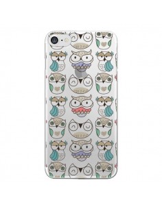 Coque iPhone 7/8 et SE 2020 Chouettes Owl Hibou...