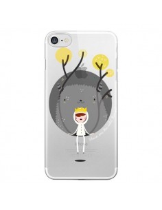 Coque iPhone 7/8 et SE 2020 Monstre Princesse...