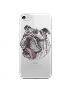 Coque iPhone 7/8 et SE 2020 Chien Bulldog Dog...