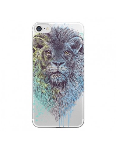 Coque iPhone 7/8 et SE 2020 Roi Lion King Transparente - Rachel Caldwell