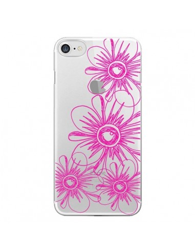 Coque iPhone 7/8 et SE 2020 Spring Flower Fleurs Roses Transparente - Sylvia Cook