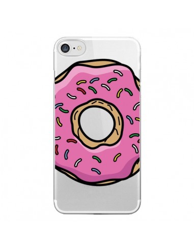 Coque iPhone 7/8 et SE 2020 Donuts Rose Transparente - Yohan B.